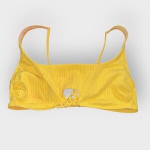 Shade & Shore Yellow Women's Bikini Top